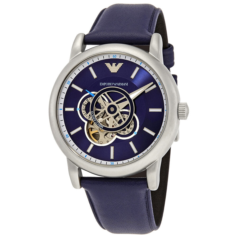 Emporio Armani Chronograph Automatic Blue Dial Men's Watch AR60011 - BigDaddy Watches