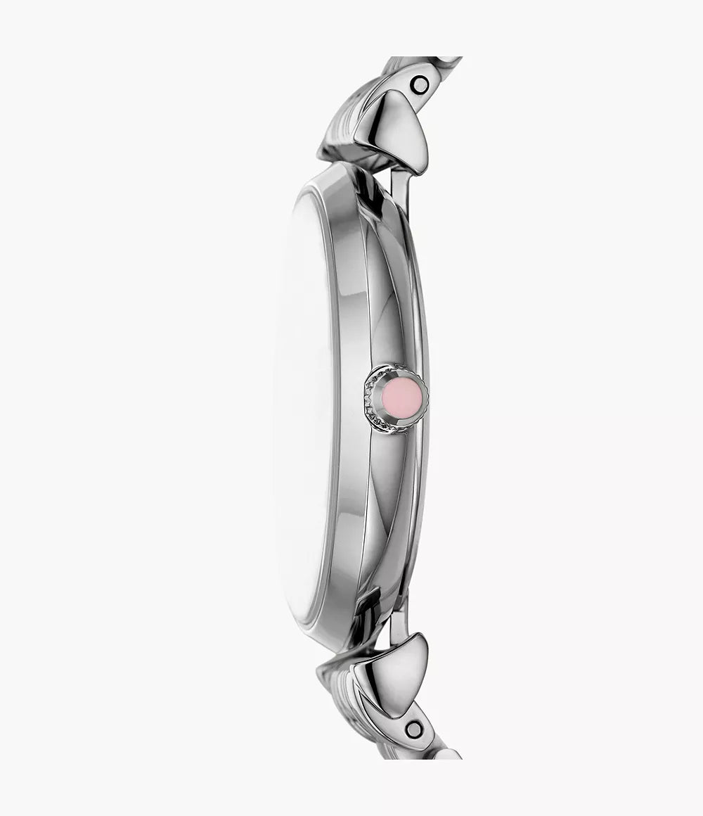 Emporio Armani Gianni T-Bar 32mm Women's Watch - Pink AR11686