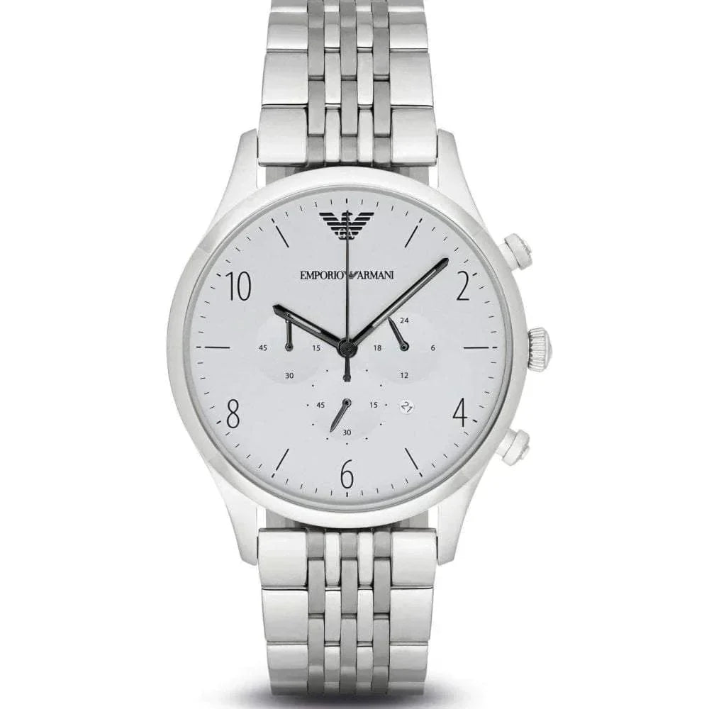 EMPORIO ARMANI Classic Chronograph Silver Dial Men's Watch AR1879