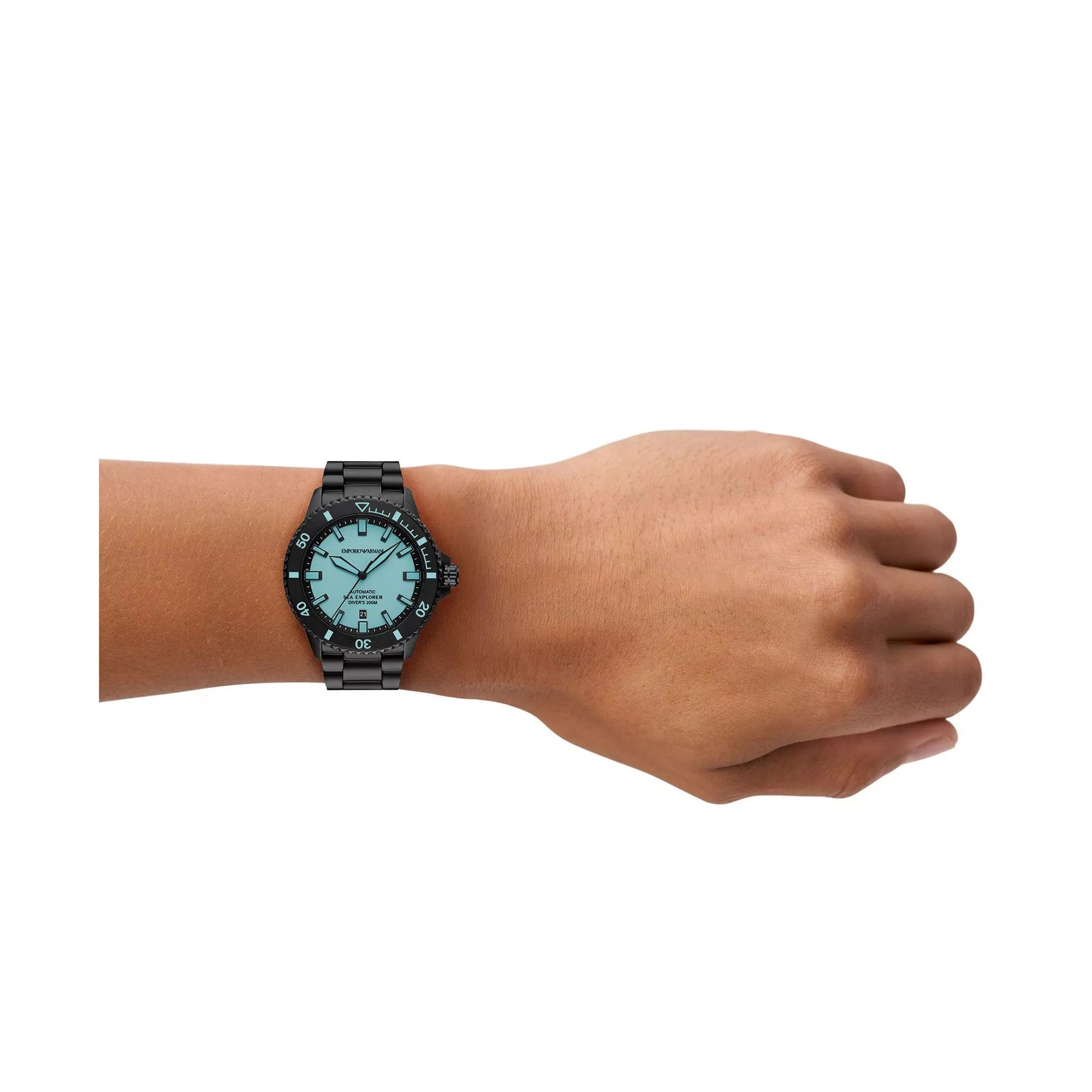 Emporio Armani Sea Explorer Automatic Black Stainless Steel Watch ar60084 ar60084 - Image 6