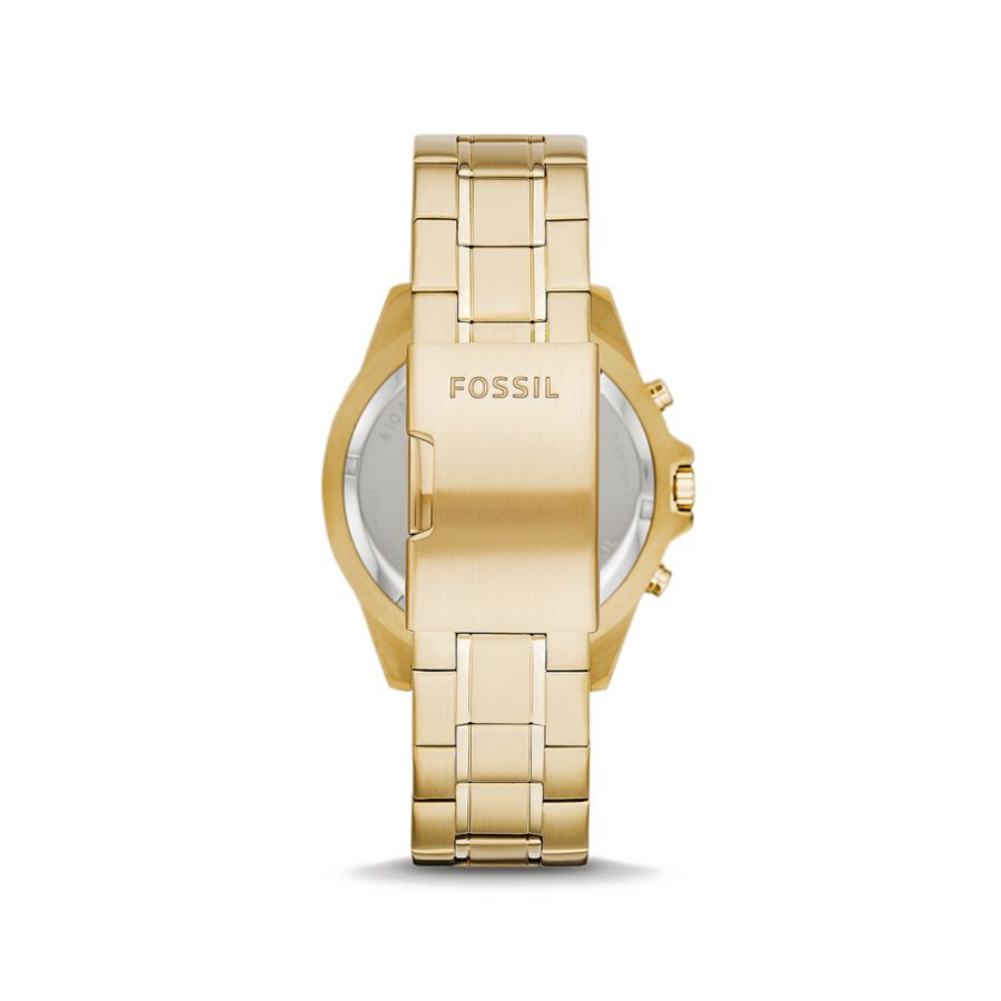 Fossil Garrett Chronograph Quartz Gold Dial Men's Watch - FS5772