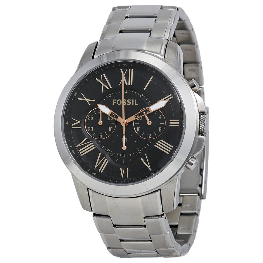 Fossil Grant Chronograph Black Dial Men's Watch FS4994