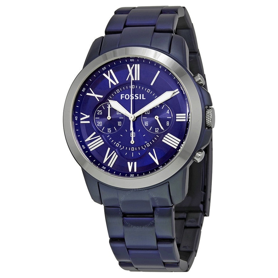 Fossil Grant Chronograph Blue Dial Men's Watch FS5230