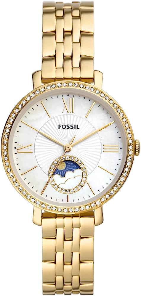 Fossil Jacqueline Sun Moon Gold Stainless Steel Watch - ES5167