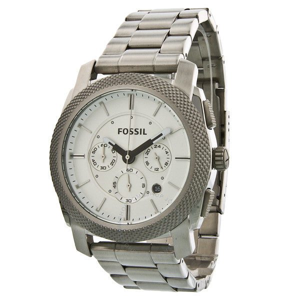 Fossil Machine Chronograph White Dial Men's Watch FS4663