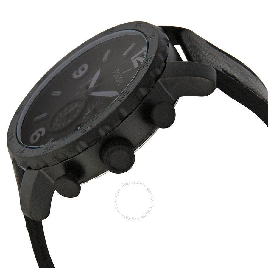 Fossil Nate Chronograph Black Dial Men's Watch JR1354