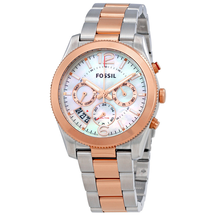 Fossil Perfect Boyfriend Mother Of Pearl Dial Ladies Watch ES4135