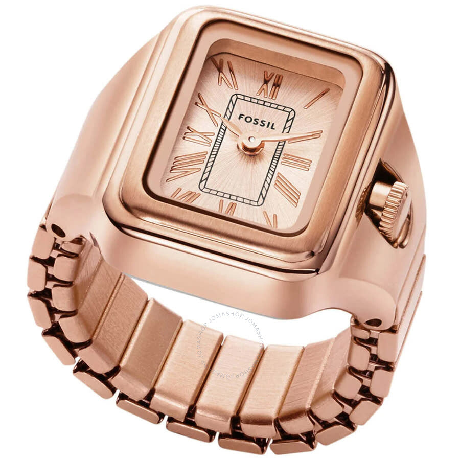Fossil Raquel Watch Ring Quartz Rose Gold Dial Ladies Watch ES5345 - Dawson Watches