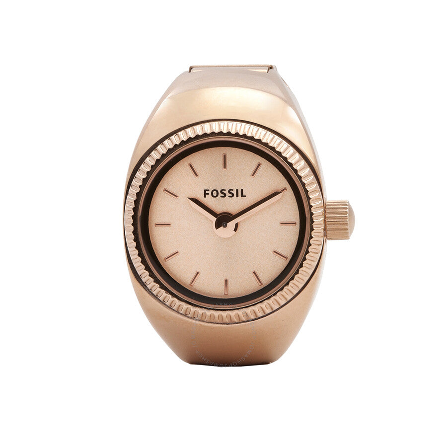 Fossil Rose Gold-Tone Quartz Ladies Watch Ring ES5247 - Dawson Watches