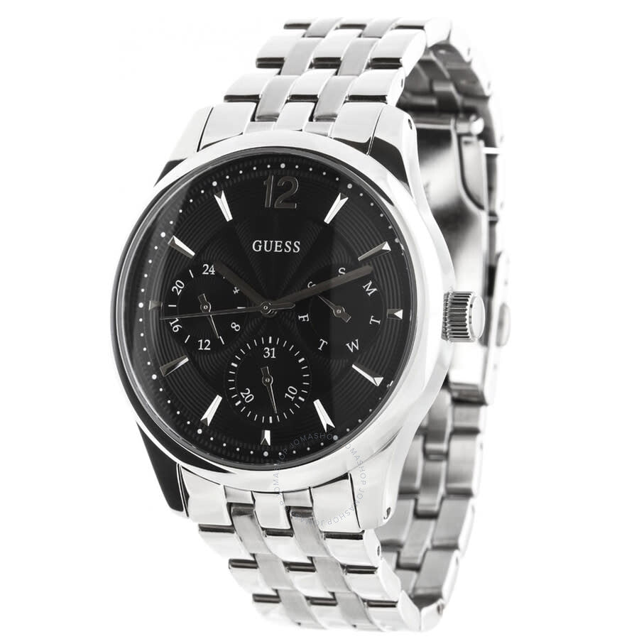 Guess Asset Quartz Black Dial Men's Watch W0474G1 - Dawson Watches