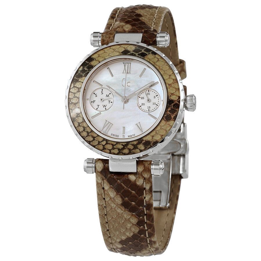 Guess Diver Chic Quartz Ladies Snakeskin Patterned Watch X35005L1S - Dawson Watches