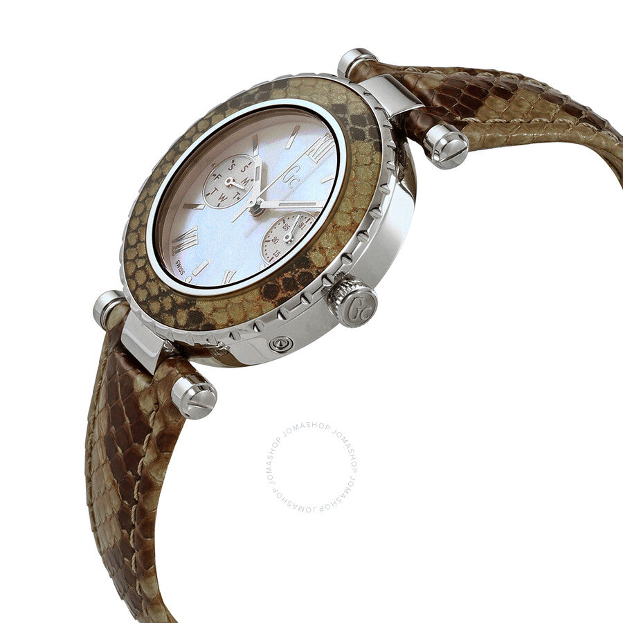 Guess Diver Chic Quartz Ladies Snakeskin Patterned Watch X35005L1S - Dawson Watches #2