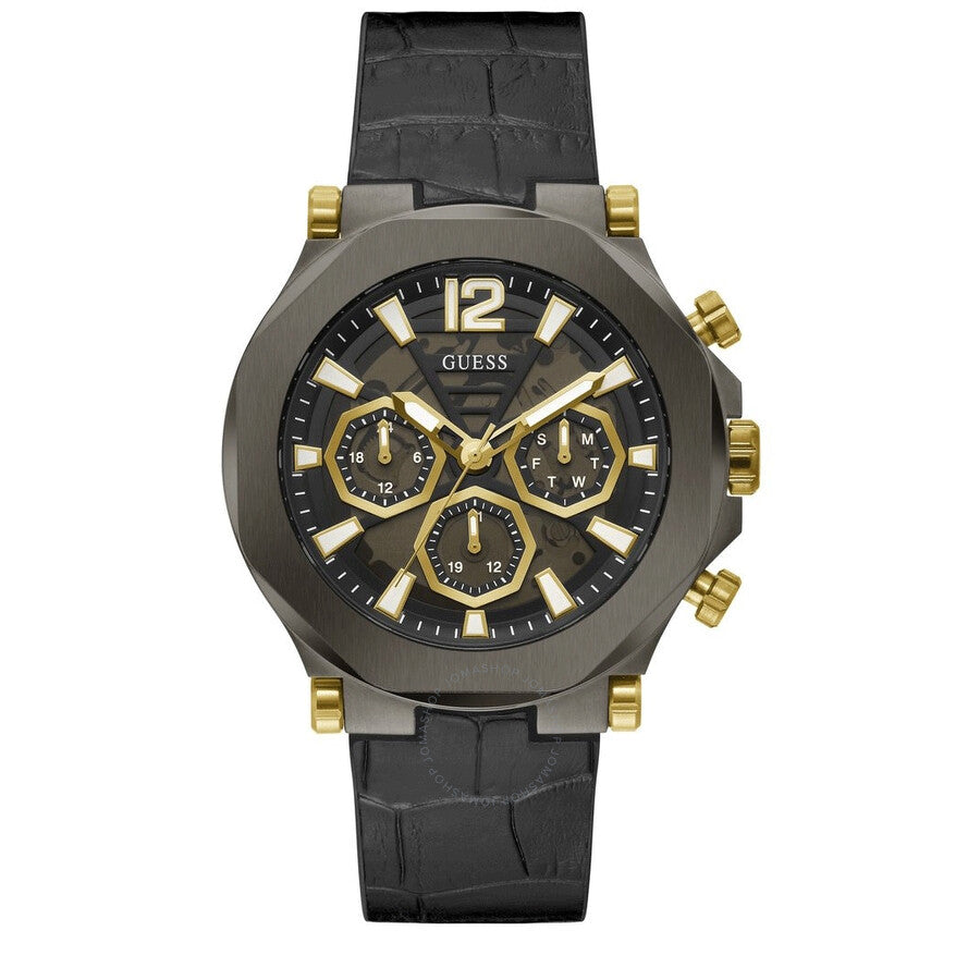 Guess Edge Chronograph Black Dial Men's Watch GW0492G1 - Dawson Watches