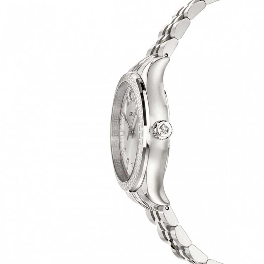 Versace Hellenyium Quartz White Dial Silver Steel Strap Watch for Women - VEHU00320 VEHU00320 - Image 3