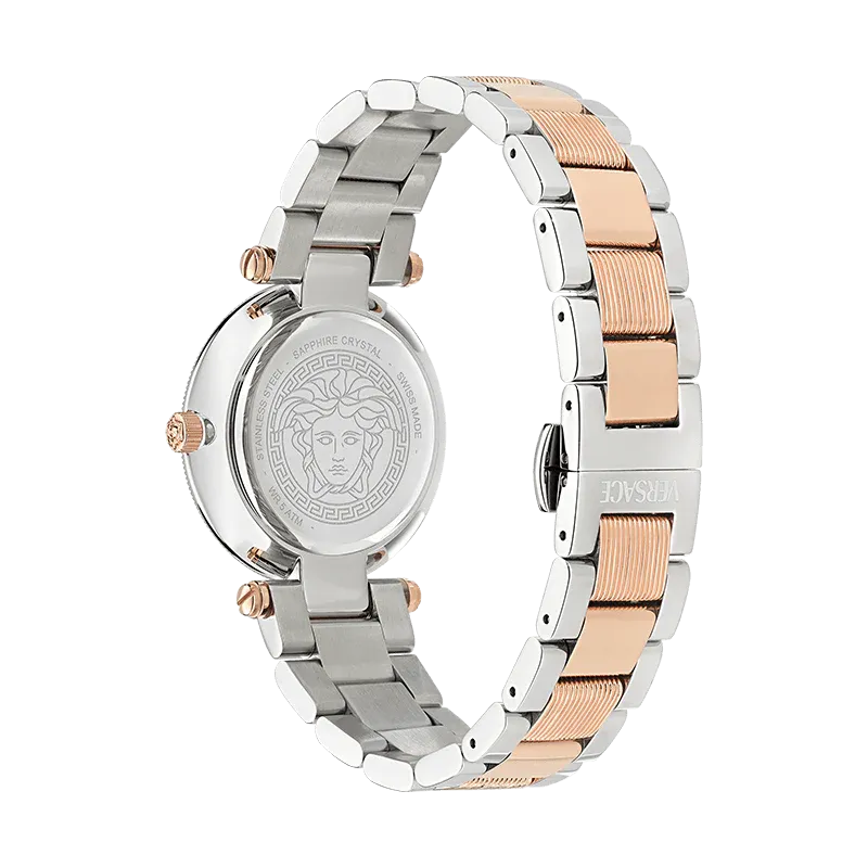 Versace Reve Analog Rose Gold Dial Two Tone Steel Strap Watch for Women - VE8B00424 VE8B00424 - Image 3