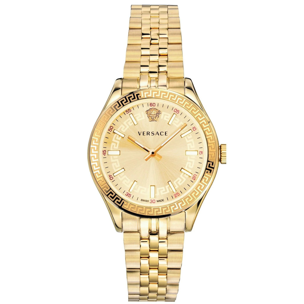 Versace Virtus Quartz Gold Dial Gold Steel Strap Watch for Women - VEHU00720 VEHU00720 - Image 1
