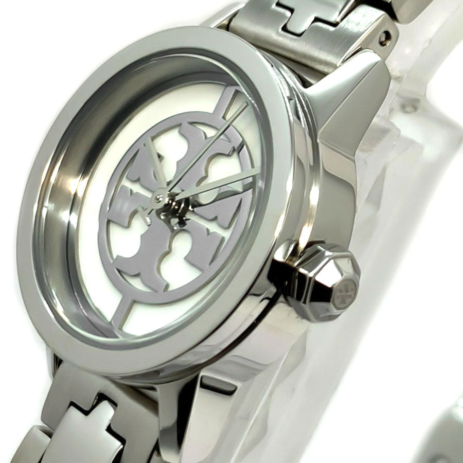 TORY BURCH REVA WOMEN'S SILVER TONE SLIM STAINLESS STEEL Women's Watch TBW4044 - Image 3