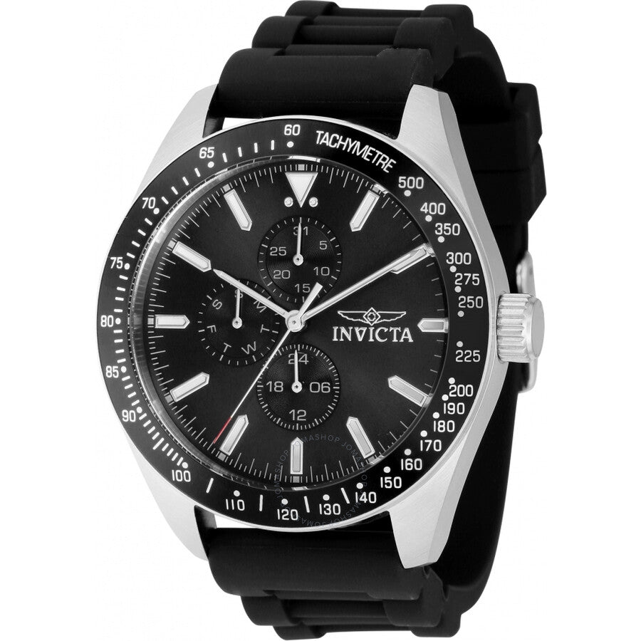 Invicta Aviator Quartz Black Dial Men's Watch 38402 - Dawson Watches