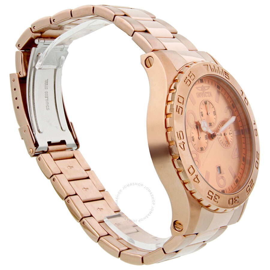 Invicta Elegant Ocean Chronograph Rose Dial Rose Gold-tone Men's Watch 1271#1271 - Dawson Watches #6