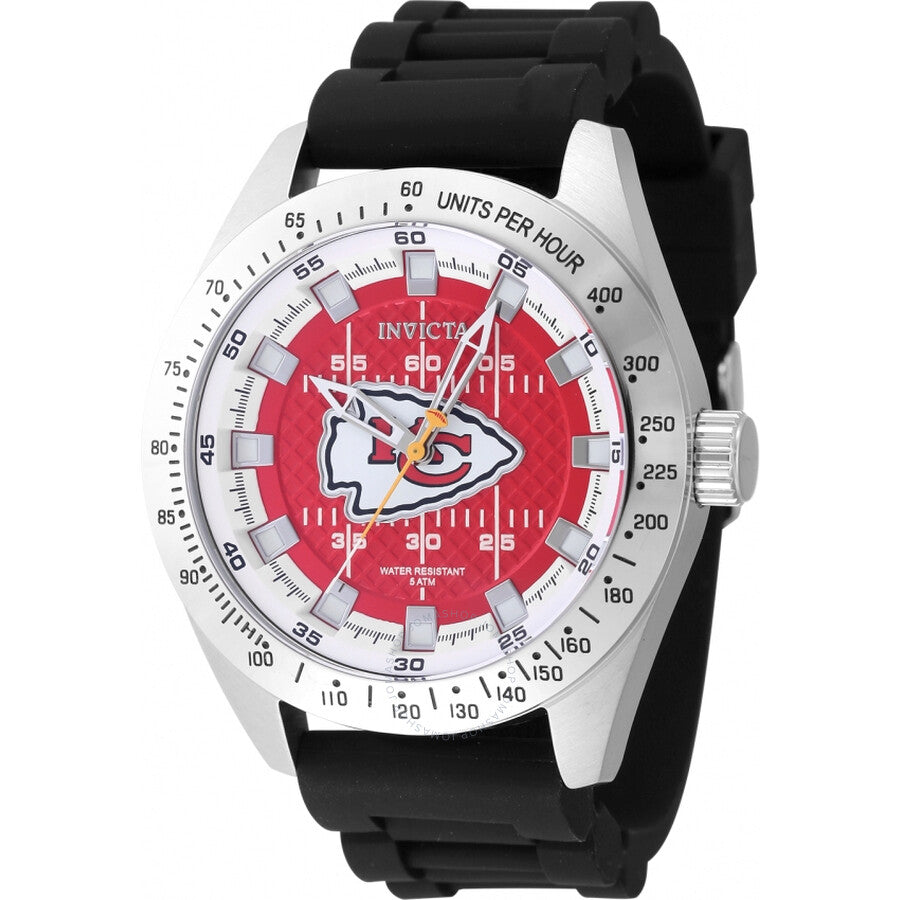 Invicta Nfl Kansas City Chiefs Quartz Men's Watch 47865 - The Watches Men & Co