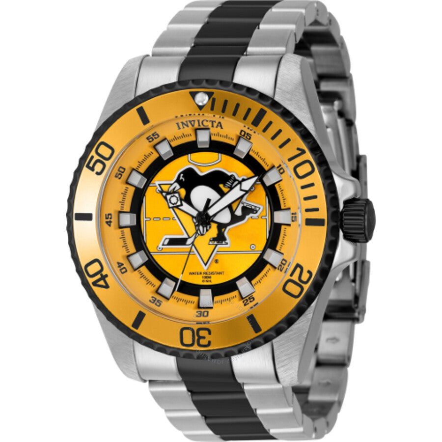 Invicta NHL Pittsburgh Penguins Quartz Men's Watch 42242 - The Watches Men & Co