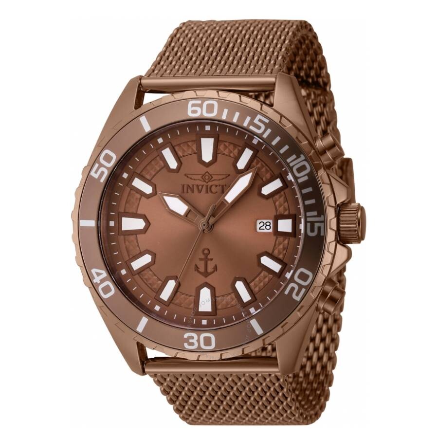 Invicta Ocean Voyage Quartz Brown Dial Men's Watch 46273 - The Watches Men & Co