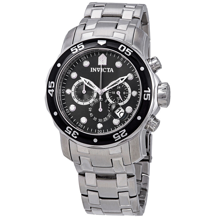 Invicta Pro Diver Chronograph Black Dial Men's Watch 0069 - Dawson Watches
