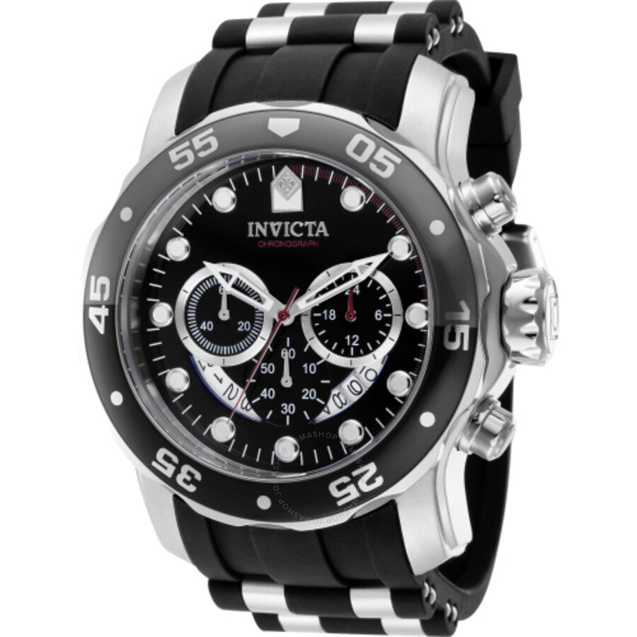 Invicta Pro Diver Chronograph Quartz Black Dial Men's Watch 37230 - Dawson Watches