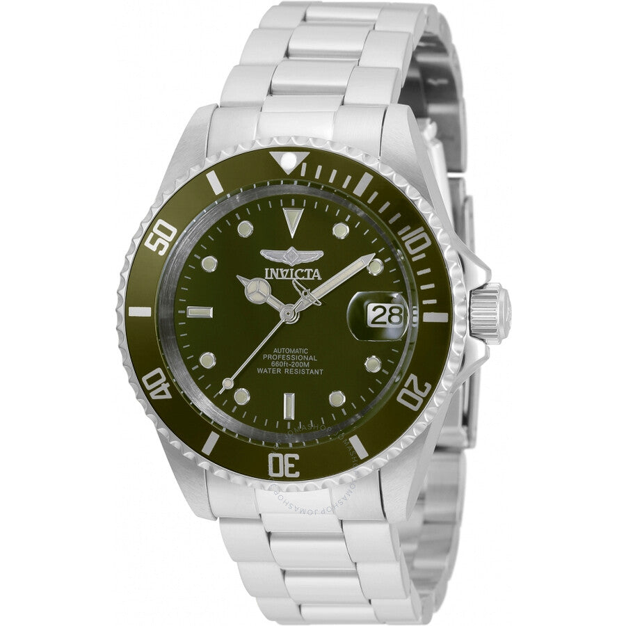 Invicta Pro Diver Date Automatic Green Dial Men's Watch 35690 - Dawson Watches