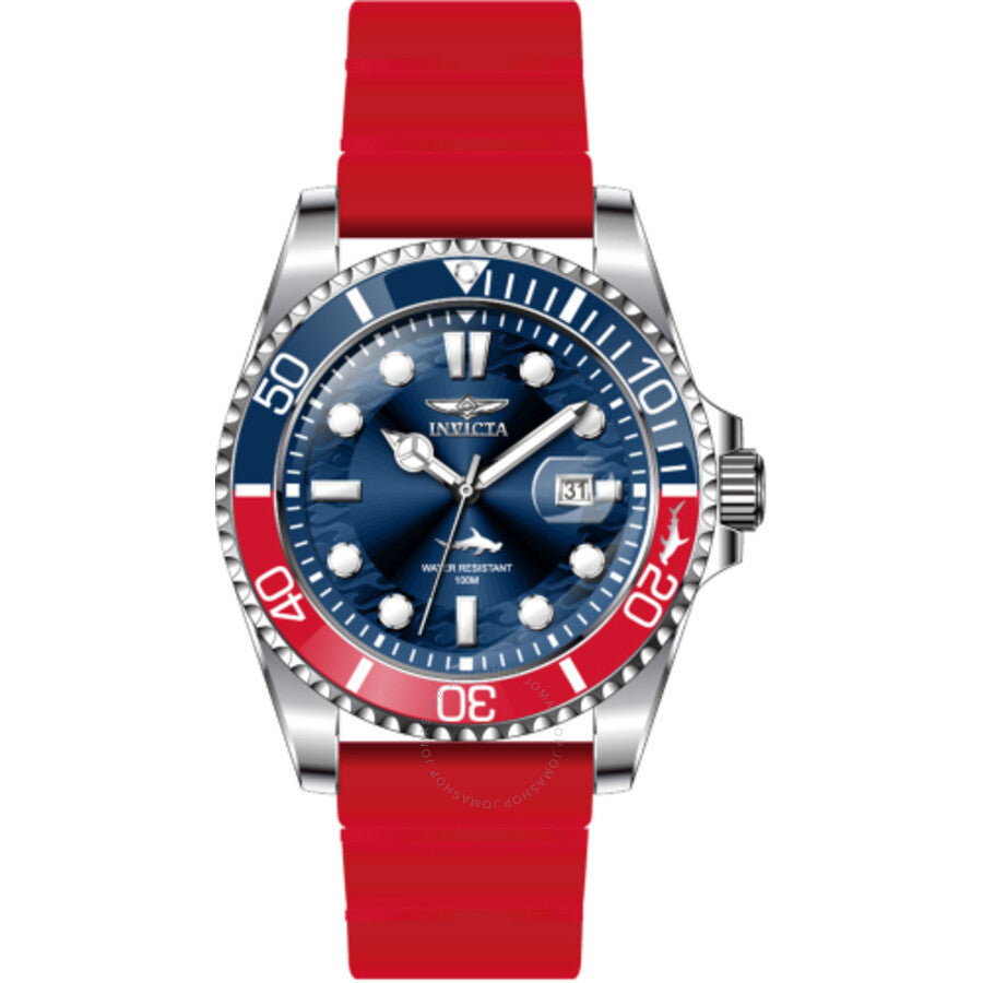 Invicta Pro Diver Date Quartz Blue Dial Pepsi Bezel Men's Watch 47164 - The Watches Men & Co
