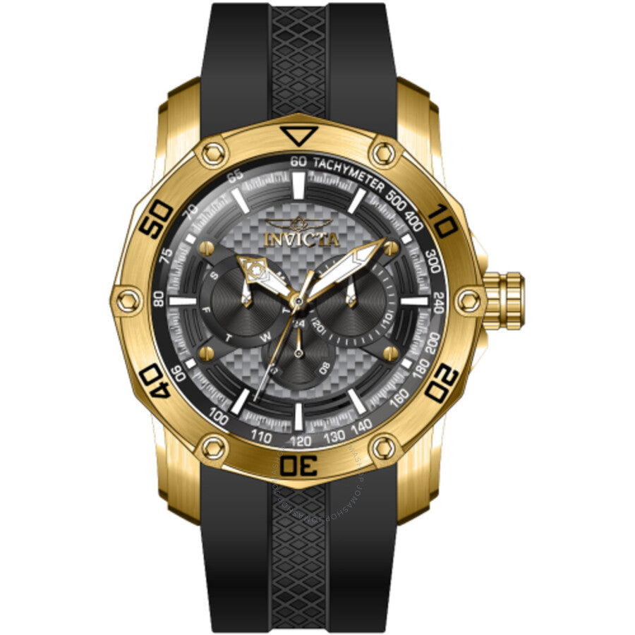 Invicta Pro Diver GMT Date Day Quartz Grey Dial Men's Watch 45744 - The Watches Men & Co