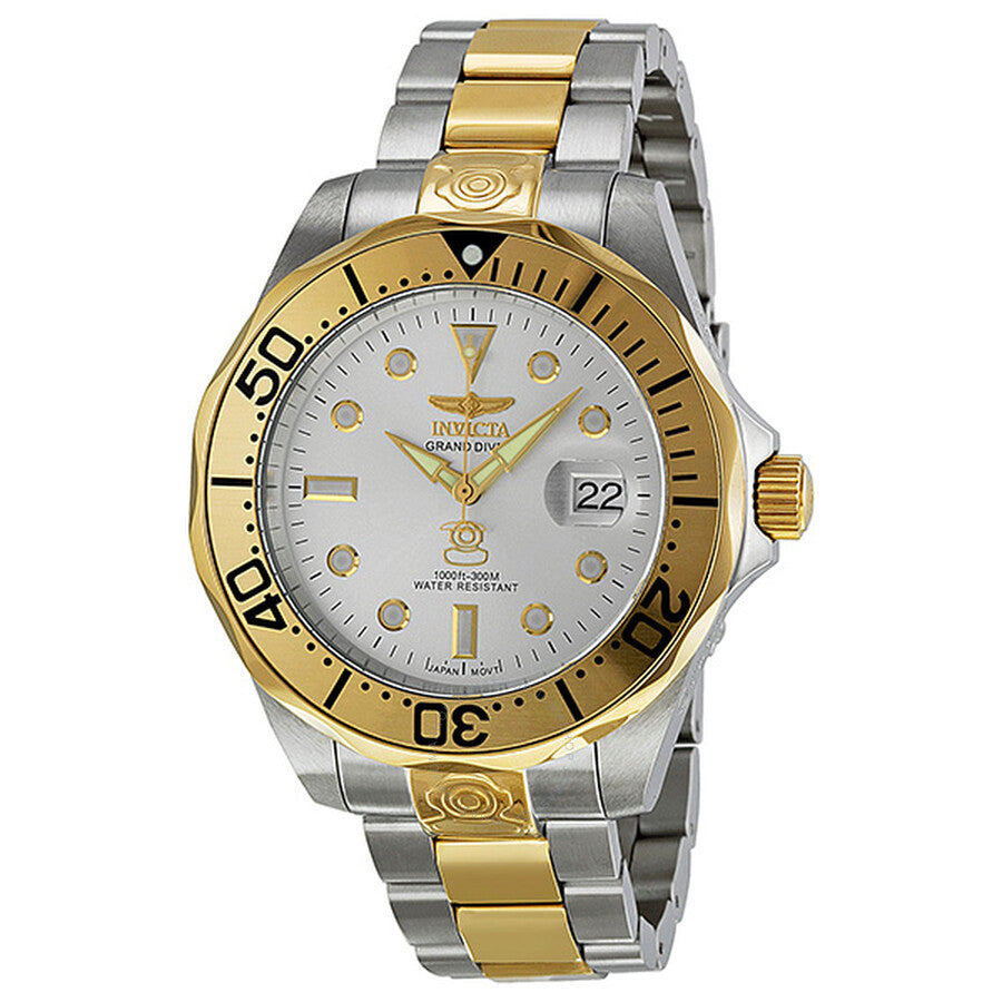 Invicta Pro Diver Grand Diver Automatic Silver Dial Men's Watch 3050 - Dawson Watches