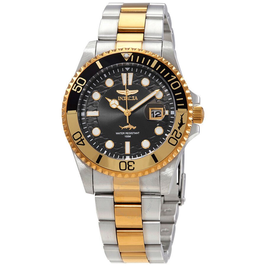 Invicta Pro Diver Quartz Black Dial Two-tone Men's Watch 30944 - Dawson Watches