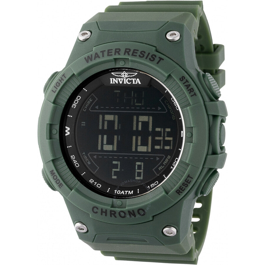 Invicta Racing Alarm Chronograph GMT Quartz Digital Black Dial Men's Watch 47525 - Dawson Watches