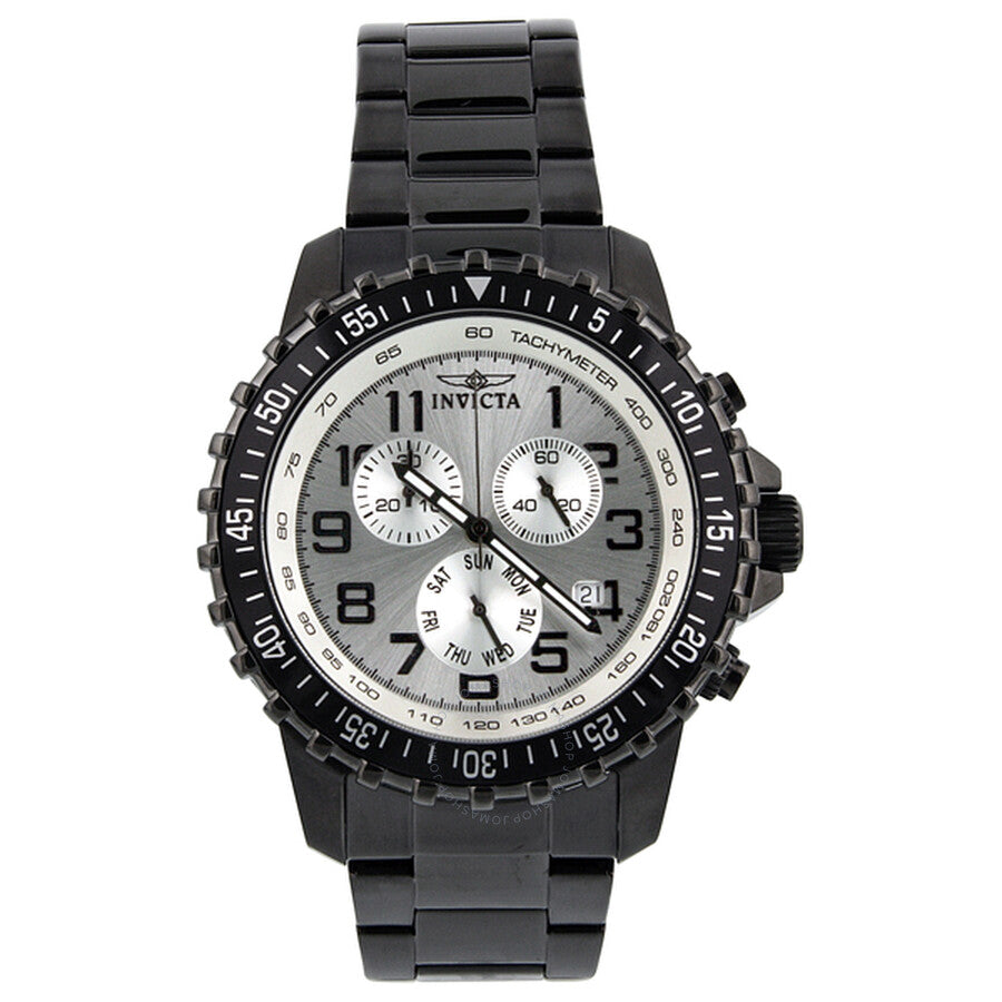 Invicta Specialty Pilot Chronograph Silver Dial Men's Watch 11370 - The Watches Men & Co