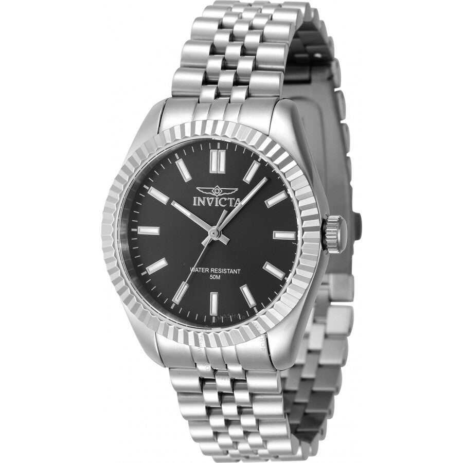 Invicta Specialty Quartz Black Dial Ladies Watch 47494 - The Watches Men & Co