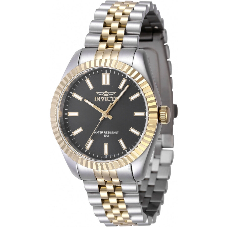 Invicta Specialty Quartz Black Dial Ladies Watch 47499 - The Watches Men & Co