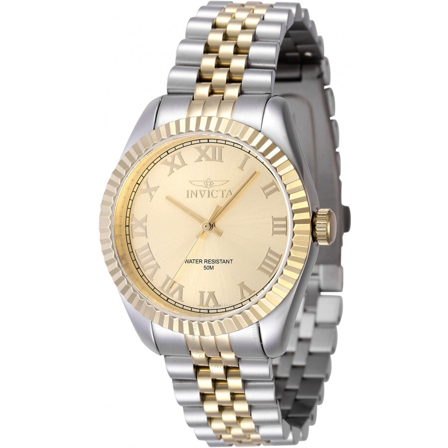 Invicta Specialty Quartz Gold Dial Ladies Watch 47416 - Dawson Watches