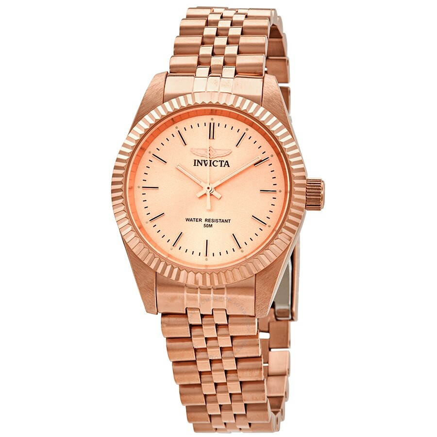 Invicta Specialty Rose Dial Rose Gold-tone Ladies Watch 29417 - Dawson Watches