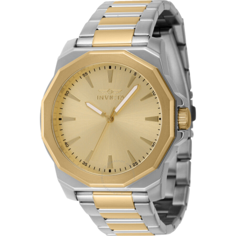 Invicta Speedway Quartz Gold Dial Men's Watch 46835 - Dawson Watches
