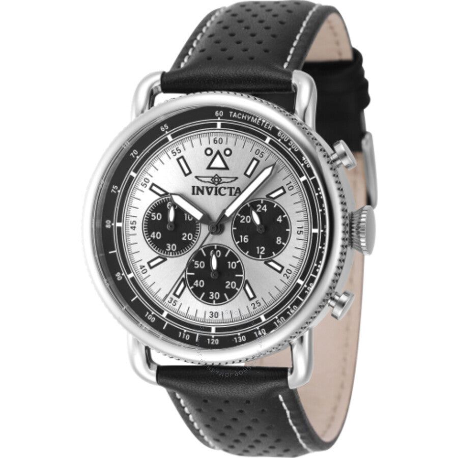 Invicta Speedway Zager Exclusive Chronograph Quartz Silver Dial Men's Watch 47363 - The Watches Men & Co