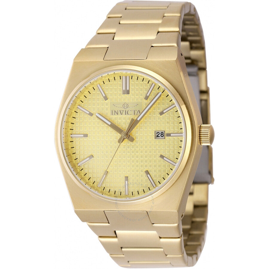 Invicta Speedway Zager Exclusive Quartz Gold Dial Men's Watch 48398 - Dawson Watches