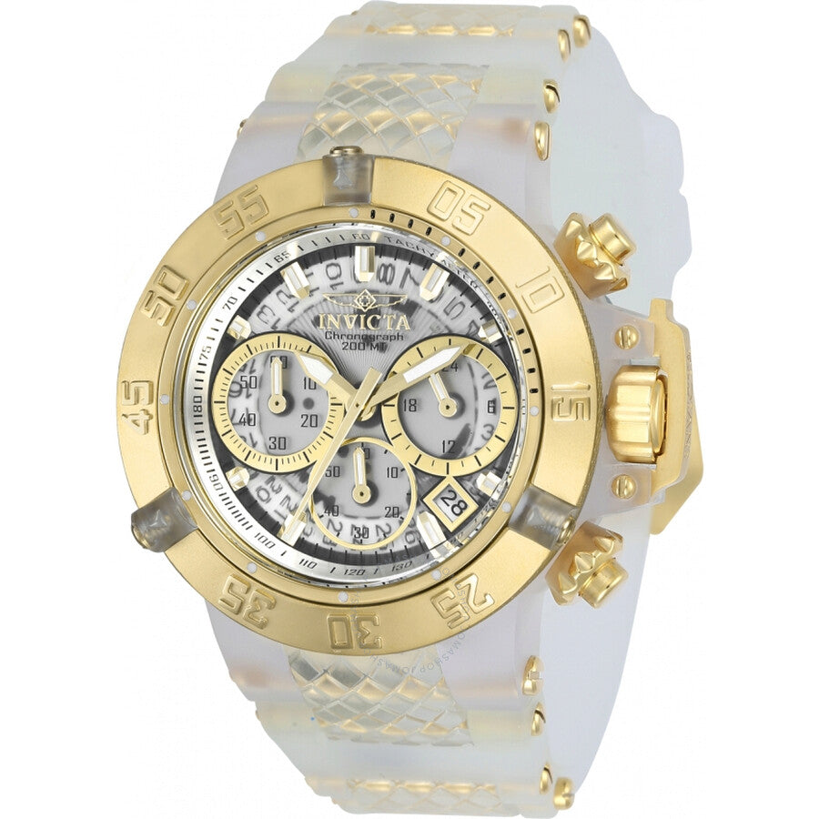 Invicta Subaqua Noma III Chronograph GMT Quartz White Dial Ladies Watch 24373 - Dawson Watches