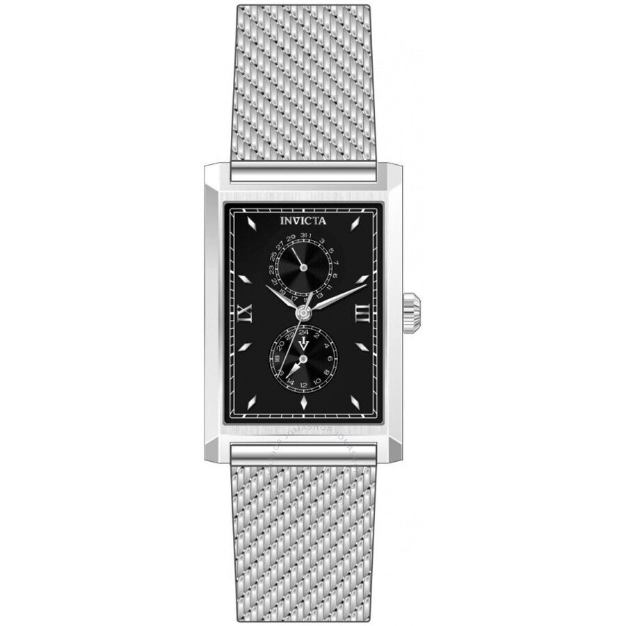 Invicta Vintage GMT Date Quartz Black Dial Men's Watch 46860 - The Watches Men & Co
