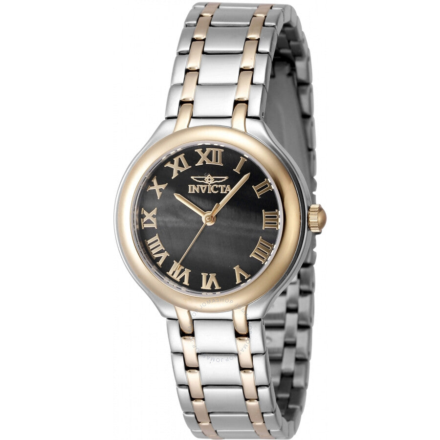 Invicta Wildflower Quartz Black Dial Ladies Watch 48233 - The Watches Men & Co