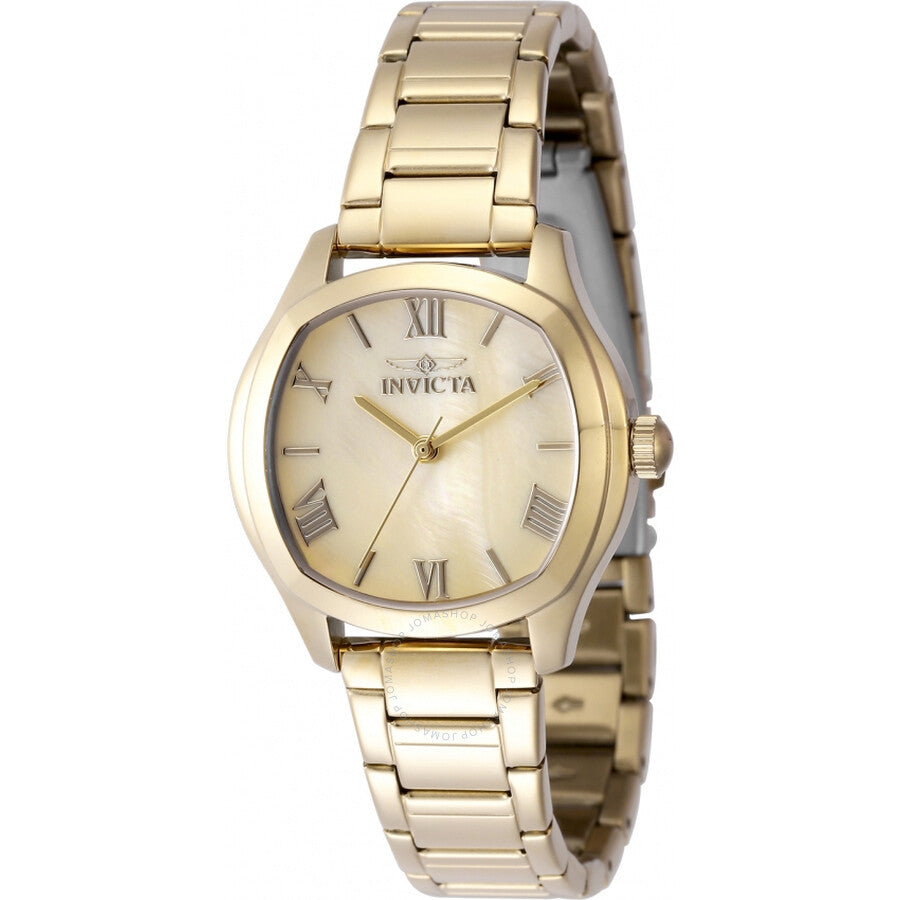 Invicta Wildflower Quartz Gold Dial Ladies Watch 48235 - Dawson Watches
