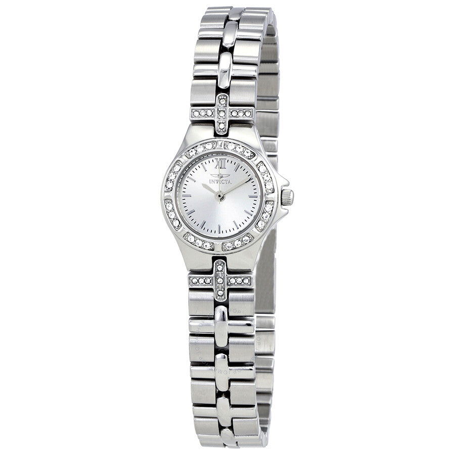 Invicta Wildflower Silver Dial Stainless Steel Ladies Watch 0132 - Dawson Watches