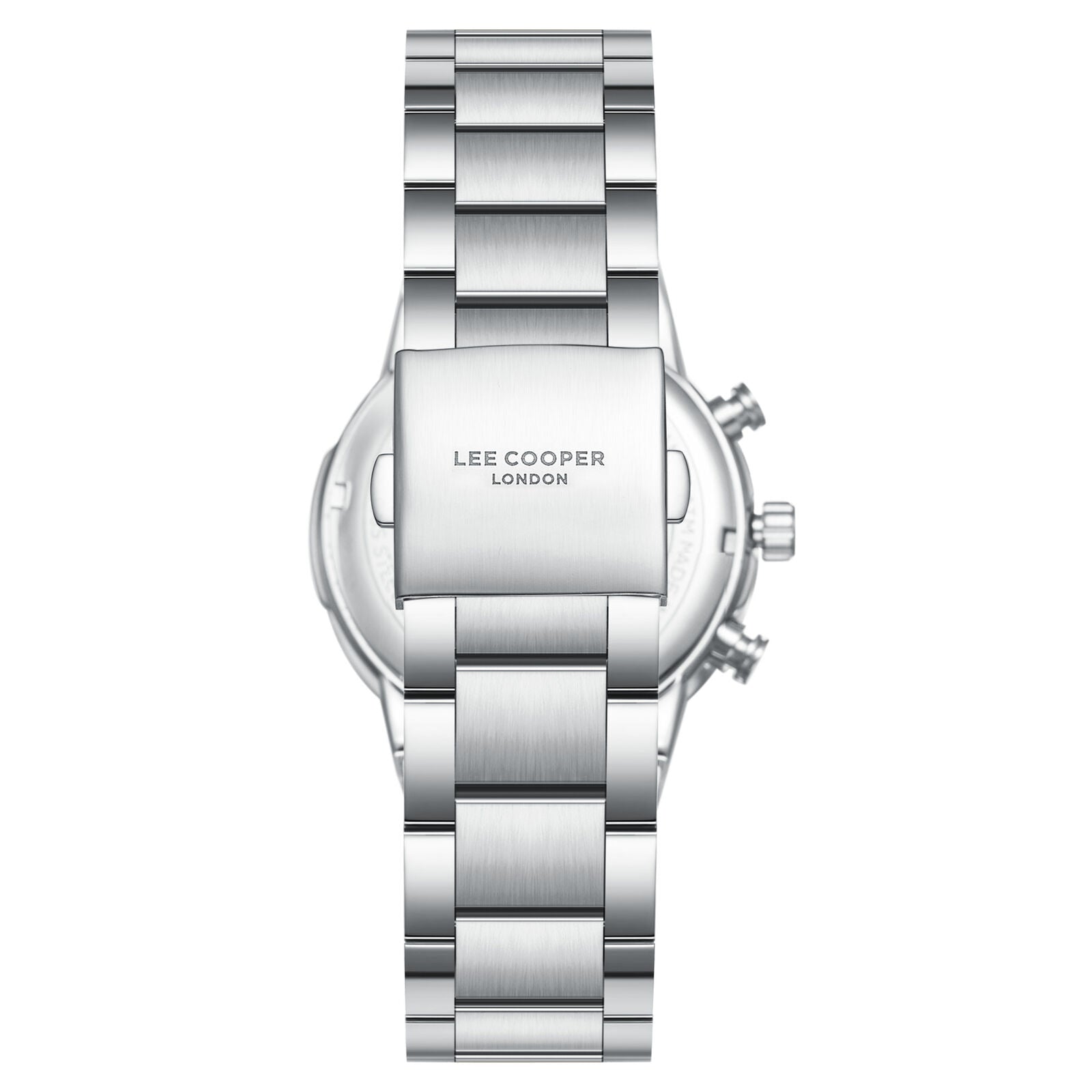 Lee Cooper Multifunction Blue Dial Gold Hands Silver Men's Watch - LC08293.390