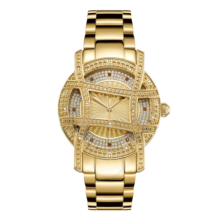 JBW 10 YR Anniversary Women's Olympia 0.20 ctw Diamond 18K Gold-plated Watch JB-6214-10B - Dawson Watches