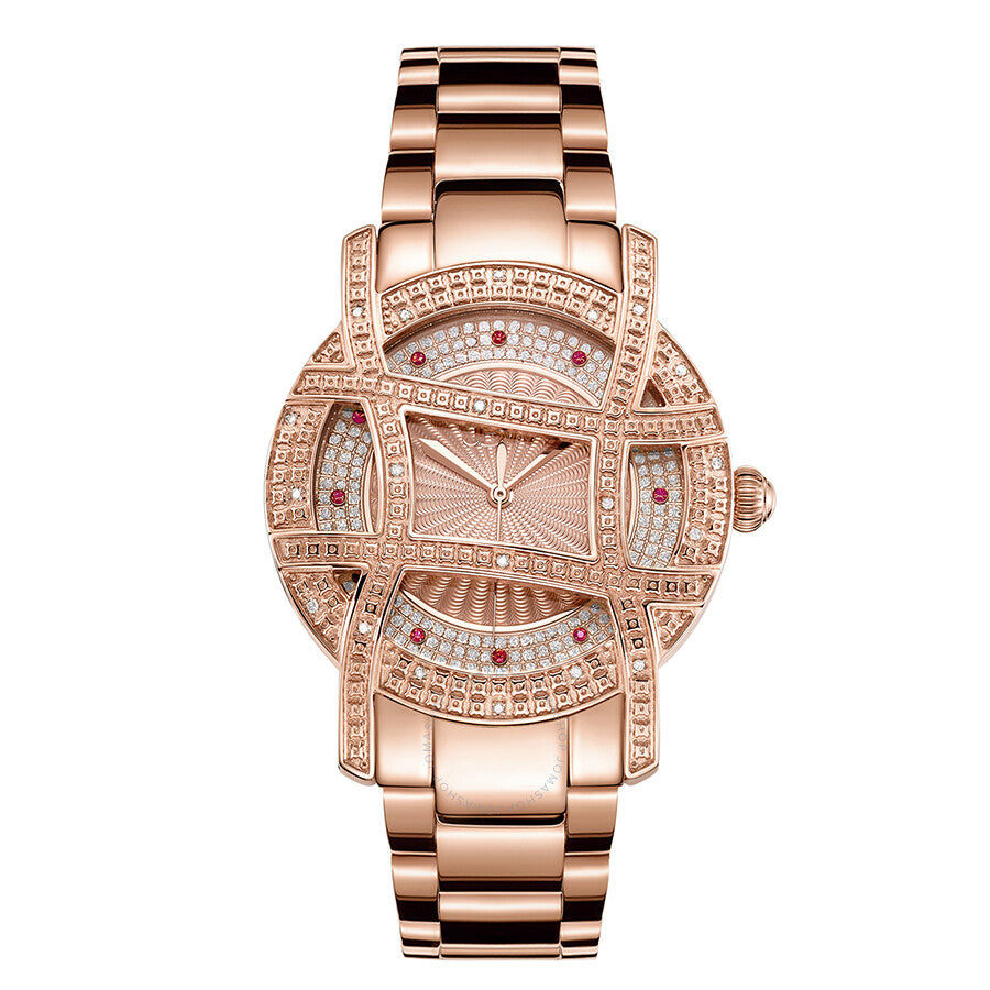 JBW 10 YR Anniversary Women's Olympia 0.20 ctw Diamond 18K Rose Gold-plated Watch JB-6214-10A - Dawson Watches